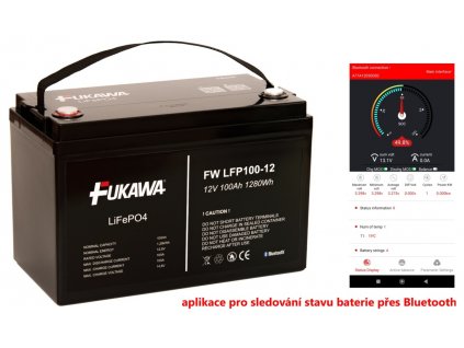 FUKAWA LFP100-12 LiFePo4 (12,8V 100Ah Bluetooth)