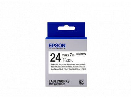 Epson Tape Cartridge LK-6WBVN Vinyl, Black/White 24 mm / 7m