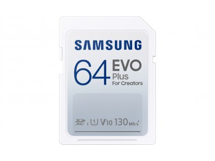 Samsung EVO Plus/SDXC/64GB/130MBps/UHS-I U1 / Class 10