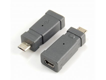 PremiumCord USB redukce Mini 5 PIN/female - Micro USB/male