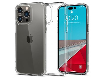 Ochranný kryt Spigen Crystal Hybrid pro iPhone 14 Pro transparentní