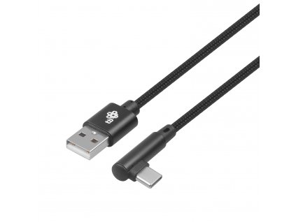 TB Touch USB-USB-C úhlový 1,5 černý kabel