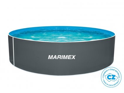 Bazén Marimex Orlando 3,66 x 0,91m ŠEDÝ + skimmer Olympic (bez hadic a schůdků)