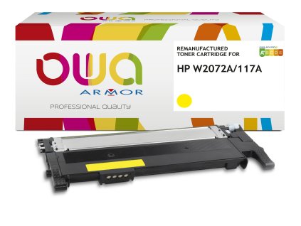 OWA Armor toner kompatibilní s HP W2072A, 117A, 700st, žlutá/yellow