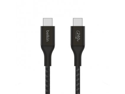 Belkin Boost charge USB-C kabel 240W, 1m, černý