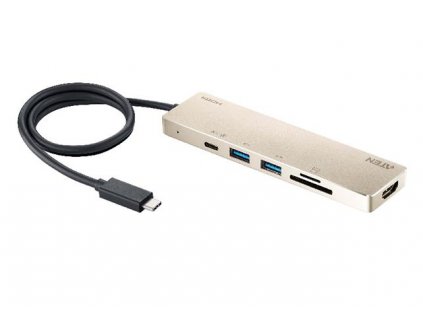 ATEN USB-C Více portová mini dokovací stanice s průchodem napájení