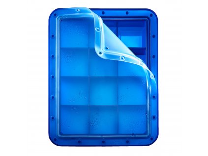 Lurch - Froma na led s průhledným víkem modrá - kostka 5x5cm (00240765)