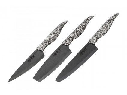 SAMURA INCA Set 3 keramických nožů (SIN-0220B) černý