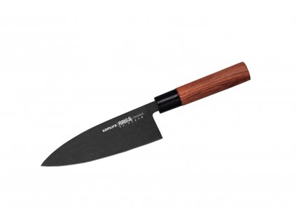 SAMURA - OKINAWA Nůž Stonewash Deba 17cm (SO-0129B)