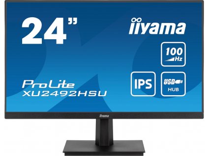 iiyama ProLite/XU2492HSU-B6/23,8''/IPS/FHD/100Hz/0,4ms/Black/3R