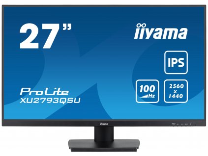 iiyama ProLite/XU2793QSU-B6/27''/IPS/QHD/100Hz/1ms/Black/3R