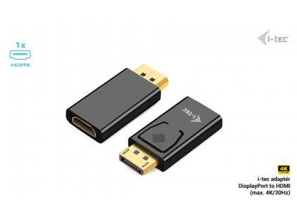 i-tec Passive DisplayPort to HDMI Adapter (max. 4K/30Hz)