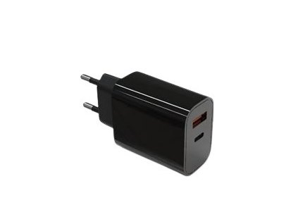 TB Touch USB-C + USB-A černá nabíječka