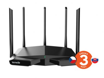 Tenda TX27 Pro AXE5700 WiFi6E Router, 1x GWAN, 3x GLAN, IPv6, BSS Color, VPN server, WPA3,CZ app