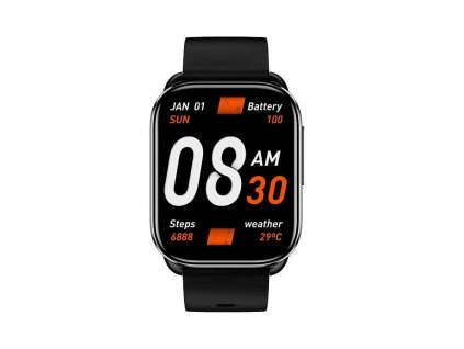 QCY Smartwatch GS S6/Black/Sport Band/Black