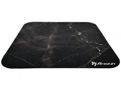 AROZZI Zona Quattro Black Marble/ ochranná podložka na podlahu/ 116 x 116 cm/ design černý mramor