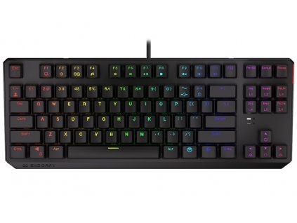 Endorfy herní klávesnice Thock TKL Kailh RD RGB /USB/ red sw. / drátová / mechanická / US layout / černá RGB