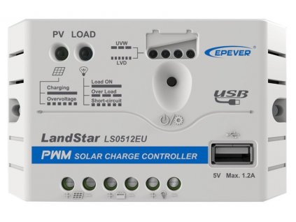 EPEVER LS0512EU solární PWM regulátor 12V, 5A, vstup 30V