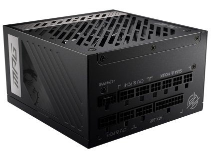 MSI zdroj MPG A1000G PCIE5/ 1000W/ ATX3.0/ akt. PFC/ 10 let záruka/ 135mm ventilátor/ plně modulární/ 80PLUS Gold