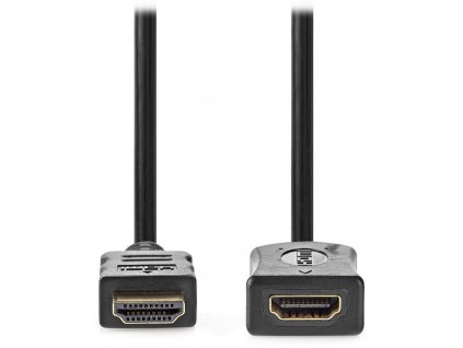NEDIS High Speed prodlužovací HDMI 1.4 kabel s ethernetem/ 4K@30Hz/ zlacené konektory HDMI-HDMI/ černý/ bulk/ 2m
