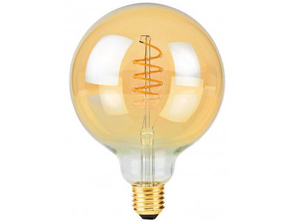 NEDIS LED žárovka E27/ G125/ 3,8 W/ 220 V/ 250 lm/ 2100 K/ stmívatelná/ extra teplá bílá/ retro styl