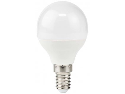 NEDIS LED žárovka E14/ G45/ 4,9 W/ 220 V/ 470 lm/ 2700 K/ teplá bílá/ matná