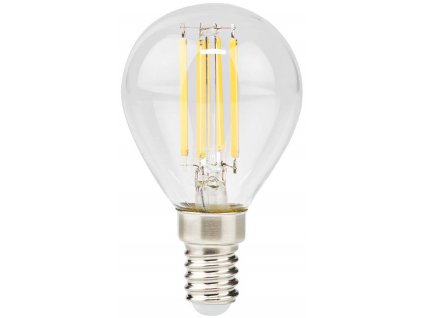 NEDIS LED žárovka E14/ G45/ 4,5 W/ 220 V/ 470 lm/ 2700 K/ stmívatelná/ teplá bílá/ retro styl/ čirá