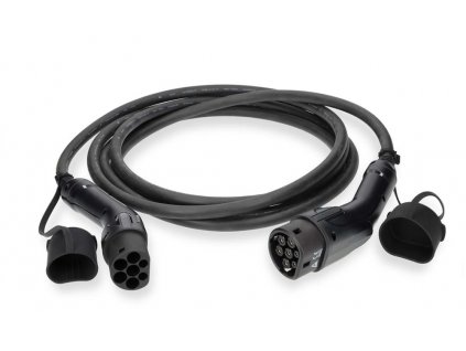 NEDIS kabel elektrického vozidla/ kabel typ 2/ 32 A/ 22000 W/ 3-fázový/ černý/ box/ 5 m