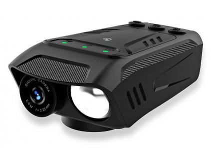 NEDIS multifunkční cyklistická kamera 3v1/ Full HD/ 2Mpix/ LED světlomet/ klakson/ USB-C/ slot micro SD/ černá