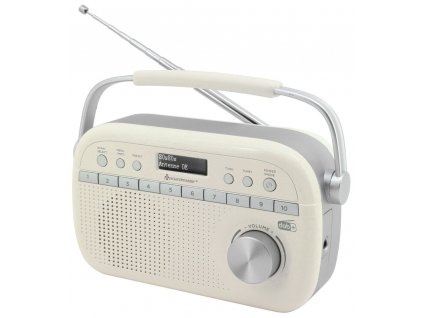 Soundmaster DAB280BE rádio/ DAB+/ UKW/ RDS/ Budík/ Hodiny/ Bílé