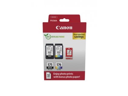 Canon cartridge PG-575/CL-576 PVP / Black + Color / 1x5,6ml + 1x6,2ml