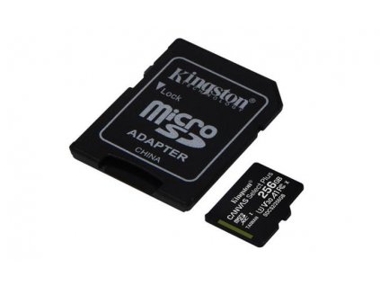 KINGSTON 256GB microSDHC CANVAS Plus Memory Card 100MB/85MBs- UHS-I class 10 Gen 3