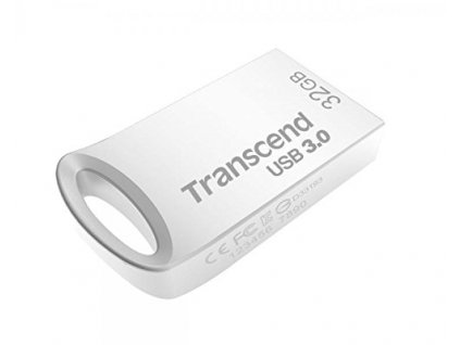 Transcend 32GB JetFlash 710S, USB 3.1 Gen 1 flash disk, malé rozměry, stříbrný kov