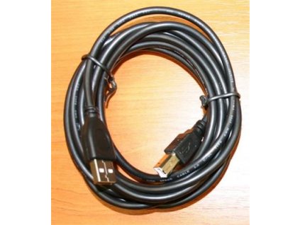 Kabel CABLEXPERT USB A-B 4,5m 2.0 HQ Black, zlacené kontakty