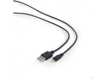 CABLEXPERT Kabel USB 2.0 Lightning (IP5 a vyšší) nabíjecí a synchronizační kabel, 1m, černý