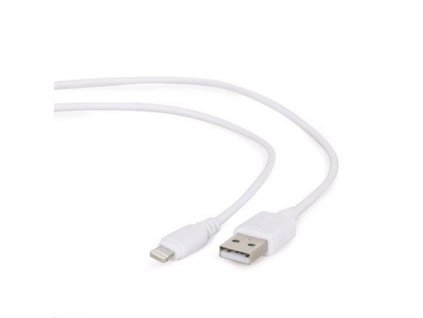 GEMBIRD CABLEXPERT Kabel USB 2.0 Lightning (IP5 a vyšší) nabíjecí a synchronizační kabel, 2m, bílý