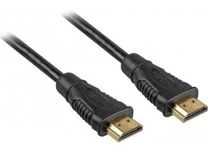 PremiumCord HDMI High Speed + Ethernet kabel/ zlacené konektory/ 2m/ černý