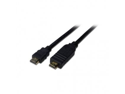 PremiumCord HDMI High Speed + Ethernet kabel se zesilovačem/ AWG26/ 3x stínění/ M/M/ zlacené konektory/ 15m/ černý