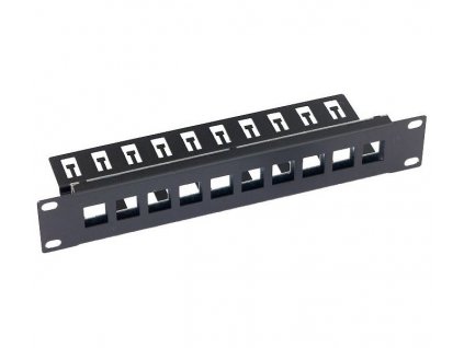 Triton 10' modulární patch panel 1U pro max. 10ks keystone,otvor 14,8x17,5mm