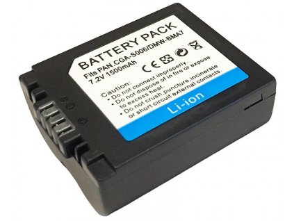 TRX baterie Panasonic/ 1500 mAh/ CGA-S006E/ CGR-S006/ DMW-BMA7/ DMWBMA7/ CGR-S006E/ CGA-S006A/ CGR-S006A/ neoriginální