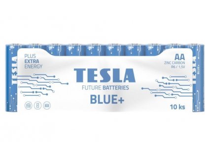 TESLA BLUE+ Zinc Carbon baterie AA (R06, tužková, fólie) 10 ks