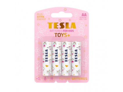 TESLA TOYS+ GIRL alkalická baterie AA (LR06, tužková, blister) 4 ks