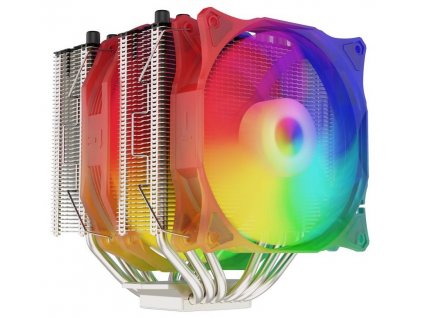 SilentiumPC chladič CPU Grandis 3 EVO ARGB / ultratichý/ 1x140mm a 1x120mm fan/ 6 heatpipes/ PWM/ pro Intel i AMD
