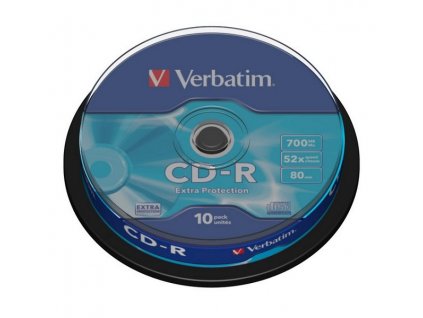 VERBATIM CD-R80 700MB/ 52x/ Extra Protection/ 10pack/ spindle