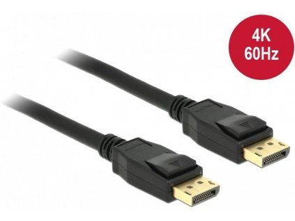 Delock Displayport 1.2 kabel samec > Displayport samec 4K 60 Hz 1,5 m