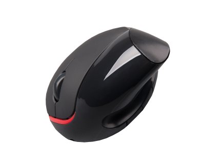 C-TECH Myš VEM-07/Vertikální/Optická/Pro praváky/1 600 DPI/Bezdrátová USB/Černá