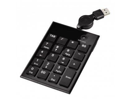 HAMA numerická klávesnice SK140 Slimline/ USB/ černá