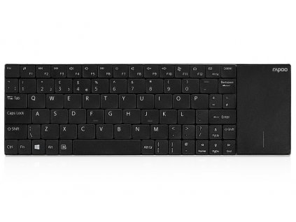 RAPOO bezdrátová klávesnice E2710/ 2,4GHz/ Touchpad/ nízký zdvih/ USB/ černá/ CZ+SK layout