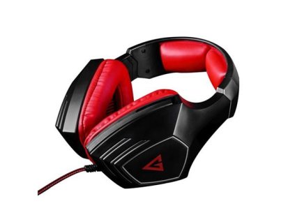 Modecom VOLCANO RAGE headset, herní sluchátka s mikrofonem, 2x 3,5mm konektor, 2,2m kabel, černá/červená