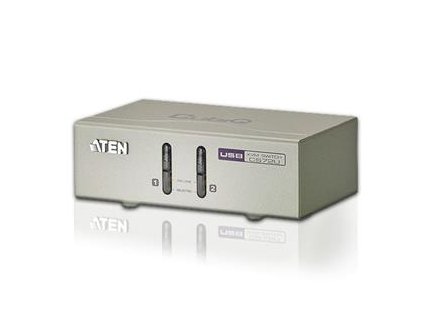 Aten 2-port KVM USB, audio 2.1, včetně kabelů